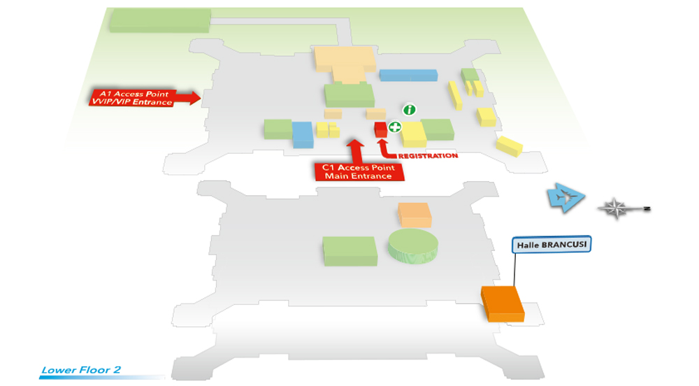 Floor plan: BRANCUSI HALL
